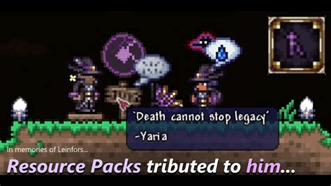 'Great for impersonating devs!'. . Leinfors set terraria